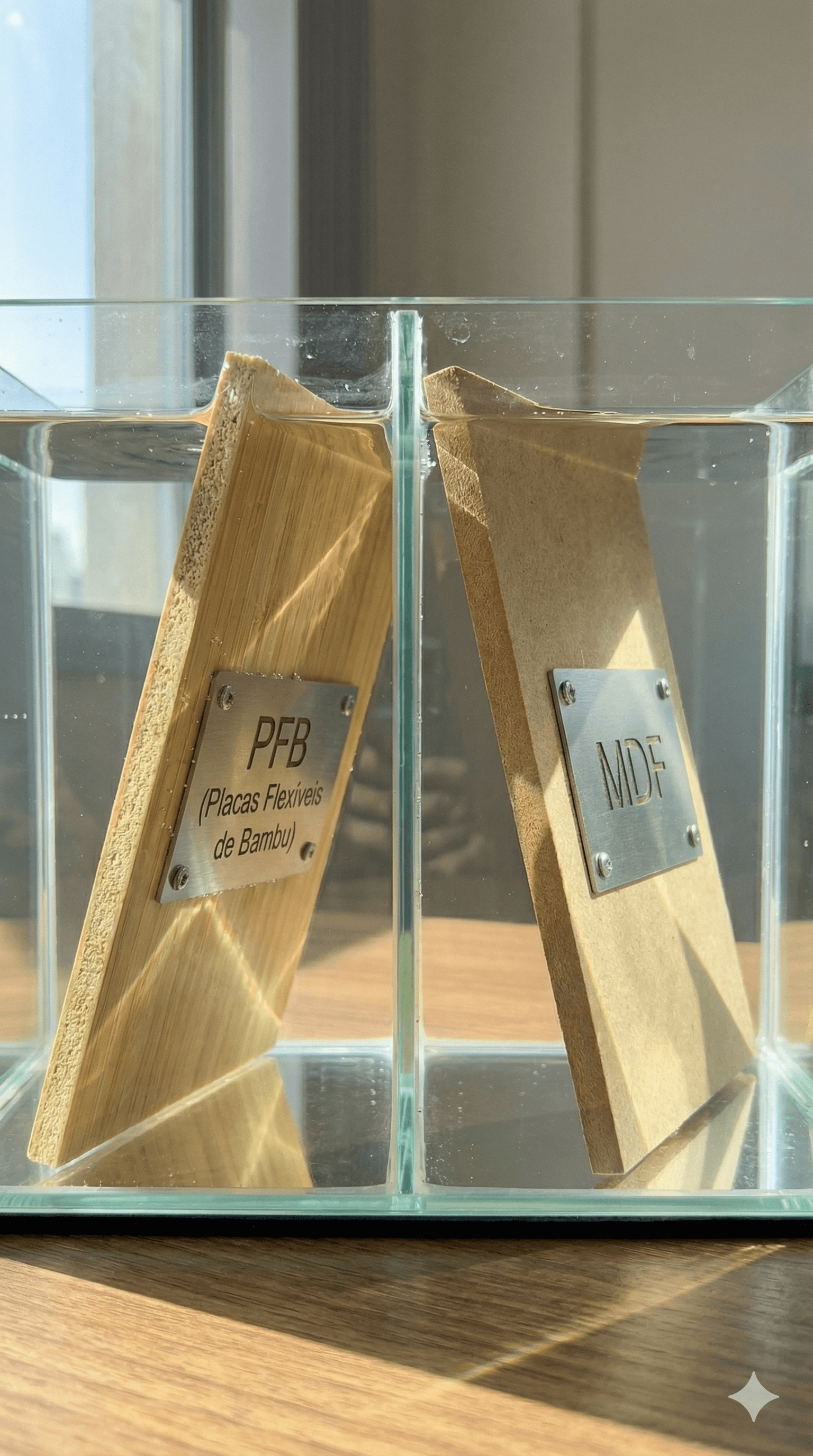 PFB vs MDF — Início do teste